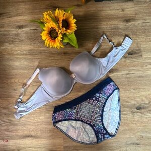 Body by Victoria lined perfect coverage bra & brief set